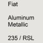 Preview: Fiat, Aluminum Metallic, 235 / RSL.